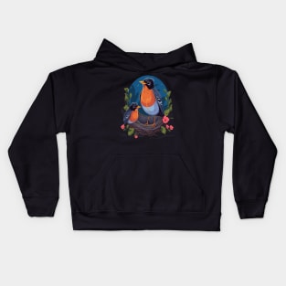 American Robin Mothers Day Kids Hoodie